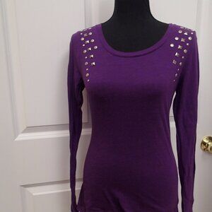 Miley Cyrus Max Azria Ladies Purple Top Size Large